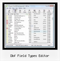 Csv Viewer dbf field types editor