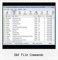 Kowerter Excel Dbf dbf file commands