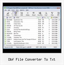 Convert Dbf To Cvs dbf file converter to txt