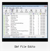 открыть Dbf dbf file edito