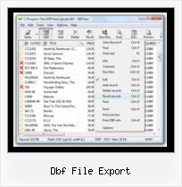 Write Dbf dbf file export