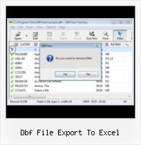 Dbt Reader dbf file export to excel