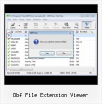 Windows Dbf File dbf file extension viewer
