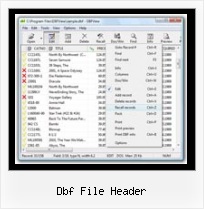 Modify Dbf dbf file header