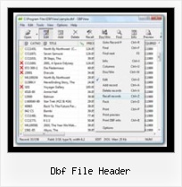 How Open A Dbf Files dbf file header