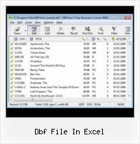 Dbfview Sn dbf file in excel