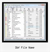 Convertire Dbf dbf file name