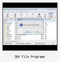 Visual Fox Pro Dbf Editor dbf file programe