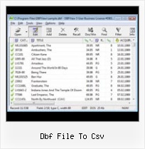 Dbf Format Open dbf file to csv