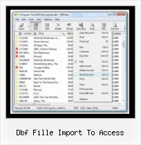 Foxpro Dbf Files dbf fille import to access