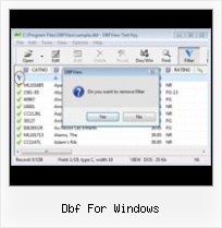 Foxpro Export dbf for windows