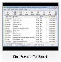 Edit Data Dbf dbf format to excel