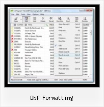 Dbf File Structure Reader dbf formatting