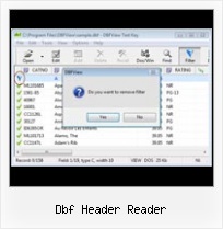 Free Download Dbf To Excel Converter dbf header reader