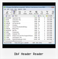Dbf To Exel Converter dbf header reader