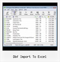 Viewer Dbf dbf import to excel