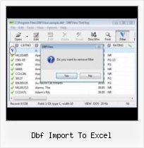 Tdbf Delete Record dbf import to excel