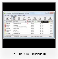 Working With Dbf Files dbf in xls umwandeln