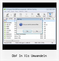 Can Access Open Dbf Files dbf in xls umwandeln