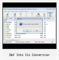 Access Dbf Export dbf into xls conversion