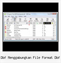 Delet Record From Dbf File dbf menggabungkan file format dbf