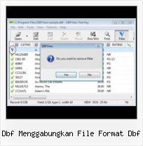 Viewing Dbf dbf menggabungkan file format dbf