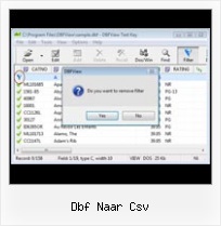 Excel To Dbf Iv dbf naar csv