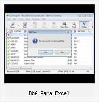 Save Excel Documents To Dbf Format dbf para excel