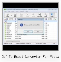 Foxpro File Reader dbf to excel converter for vista