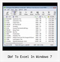 File Dbf Windows 7 dbf to excel in windows 7