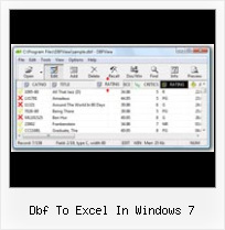 Read Foxpro Dbf dbf to excel in windows 7