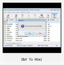 Find Converter Xls To Dbf dbf to html