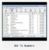 What Is Dbf Files dbf to numbers