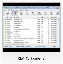 Import Excel Records To Dbf File dbf to numbers