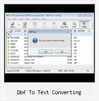 How Open Dbf File dbf to text converting