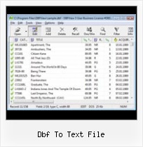 Dbf Table Editor dbf to text file