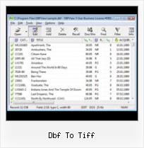 Dbf Clipper Editor dbf to tiff