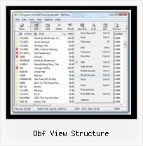 Access Export Data To Dbf dbf view structure