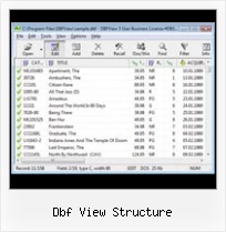 Dbf Excell dbf view structure