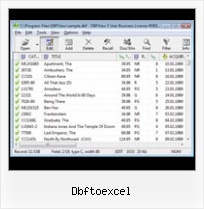 Visualizza File Foxpro Dbf dbftoexcel