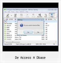 Convert Dbf Format To Xls de access a dbase