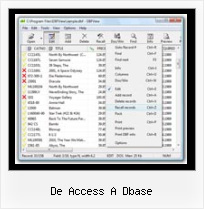 Dbf Soft de access a dbase
