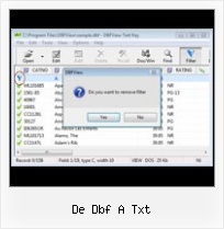 Dbf File Open With Excel de dbf a txt