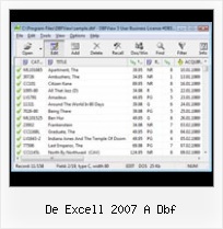Convert Txt To Dbf de excell 2007 a dbf