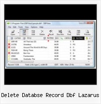 Dbase 4 Reader delete databse record dbf lazarus