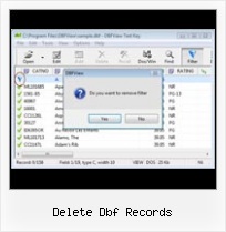 Dbf Filer Editor delete dbf records