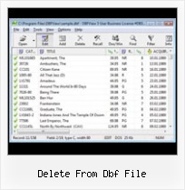 Excel 2007 Dbf4 delete from dbf file