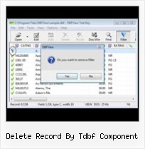 How To Get A Dbf File delete record by tdbf component