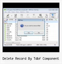 Export Excel To Dbf 4 delete record by tdbf component