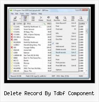 Export Csv To Dbf delete record by tdbf component